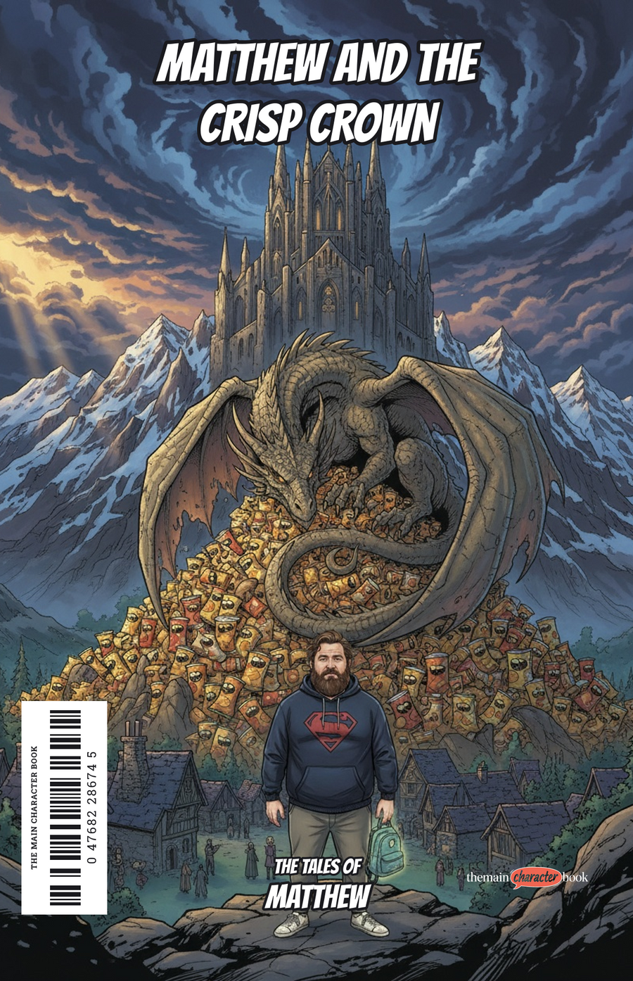 Matthew and the Crisp Crown — personalised front cover