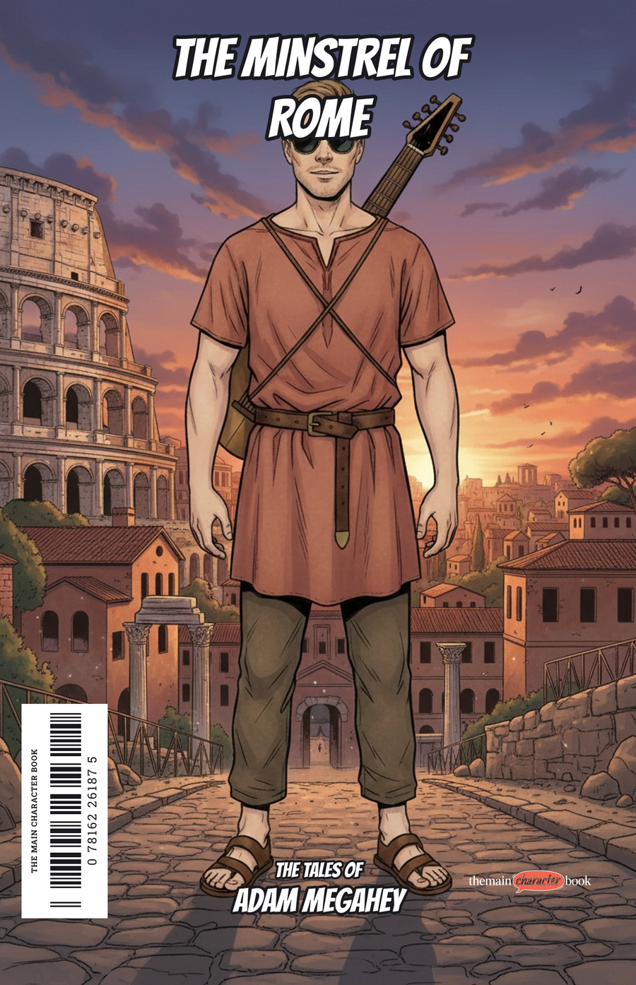 The Minstrel of Rome — personalised front cover