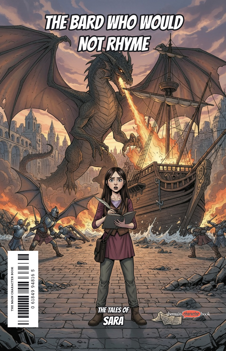 The Bard Who Would Not Rhyme — personalised front cover